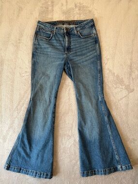 Wrangler Light Blue Denim High Rise Flare Jeans 31 x 32